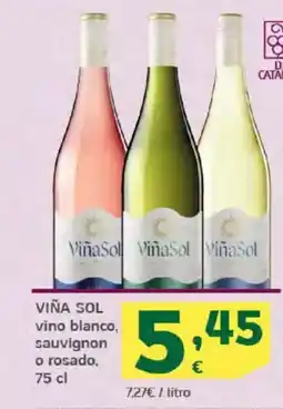HiperDino VIÑA SOL vino blanco, sauvignon o rosado oferta