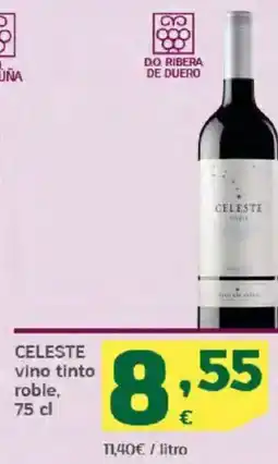 HiperDino CELESTE vino tinto roble oferta