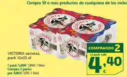 HiperDino VICTORIA cerveza, oferta
