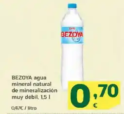 HiperDino BEZOYA agua mineral natural de mineralización muy débil oferta