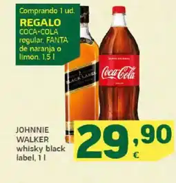 HiperDino JOHNNIE WALKER whisky black label oferta