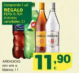 HiperDino AREHUCAS ron oro o blanco oferta