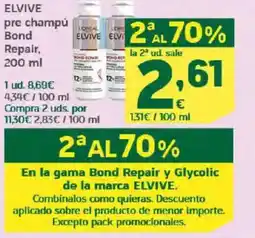 HiperDino ELVIVE pre champú Bond Repair oferta