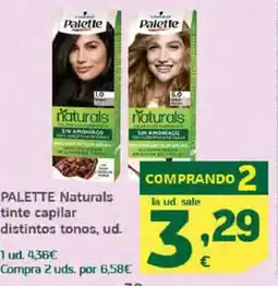 HiperDino PALETTE Naturals tinte capilar distintos tonos oferta