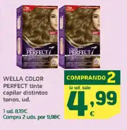 HiperDino WELLA COLOR PERFECT tinte capilar distintos tonos oferta