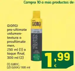 HiperDino GIORGI pro-ultimate volumen- textura o proultimate men, oferta