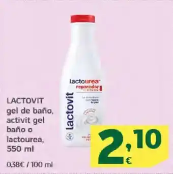 HiperDino LACTOVIT gel de baño, activit gel baño o lactourea oferta