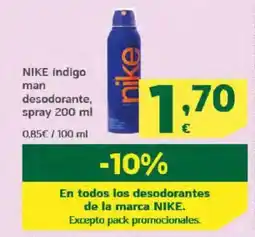 HiperDino NIKE indigo man desodorante, spray oferta