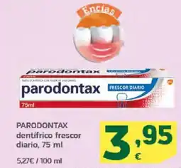 HiperDino PARODONTAX dentifrico frescor diario oferta