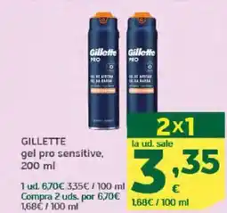 HiperDino GILLETTE gel pro sensitive, oferta