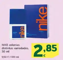 HiperDino NIKE colonias distintas variedades oferta