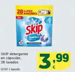 HiperDino SKIP detergente en cápsulas oferta