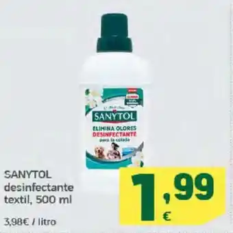 HiperDino SANYTOL desinfectante textil oferta