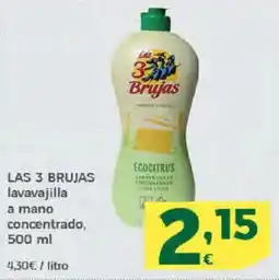 HiperDino LAS 3 BRUJAS lavavajilla a mano concentrado oferta
