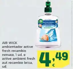 HiperDino AIR WICK ambientador active fresh recambio nenuco active ambient fresh aut recambio brisa, oferta