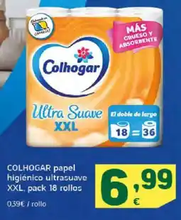 HiperDino COLHOGAR papel higiénico ultrasuave XXL oferta