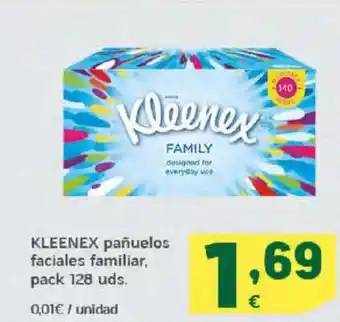 HiperDino KLEENEX pañuelos faciales familiar oferta
