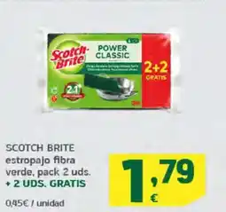 HiperDino SCOTCH BRITE estropajo fibra verde oferta