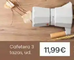 HiperDino Cafetera 3 tazas oferta