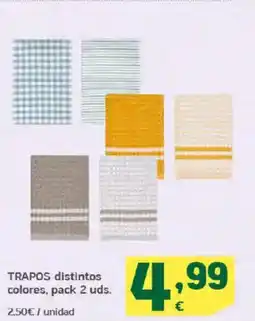 HiperDino TRAPOS distintos colores oferta