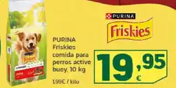 HiperDino PURINA Friskies comida para perros active buey oferta