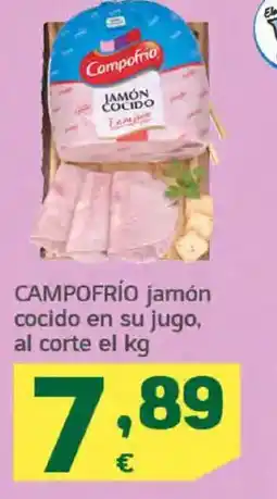 HiperDino CAMPOFRÍO jamón cocido en su jugo oferta
