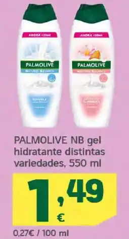 HiperDino PALMOLIVE NB gel hidratante distintas variedades oferta