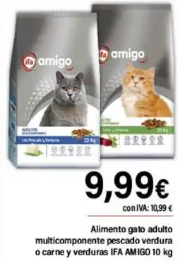Cash Ifa IFA AMIGO Alimento gato adulto multicomponente pescado verdura o carne y verduras oferta