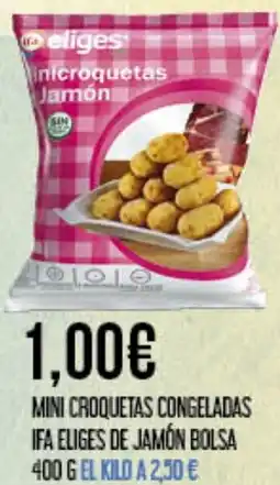 Claudio IFA ELIGES Mini croquetas congeladas de jamón bolsa oferta