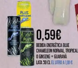 Claudio Bebida energética blue chameleon normal, tropical o ginseng + guaraná oferta