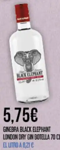 Claudio Ginebra black elephant london dry gin oferta