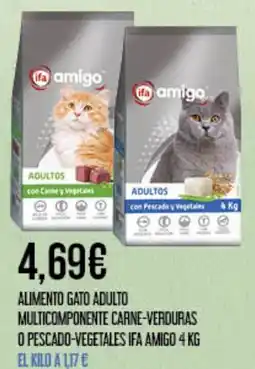 Claudio IFA AMIGO Alimento gato adulto multicomponente carne-verduras o pescado-vegetales oferta