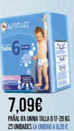 Claudio IFA UNNIA Pañal talla 6 17-25 unidades oferta