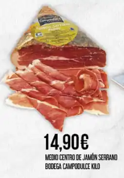 Claudio Medio centro de jamón serrano bodega campodulce oferta