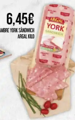 Claudio ARGAL Fiambre york sandwich oferta
