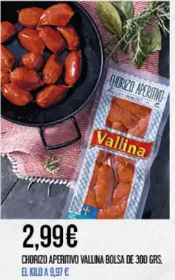 Claudio VALLINA Chorizo aperitivo bolsa de 300 grs. oferta
