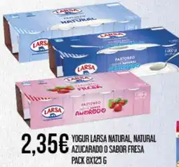 Claudio LARSA Yogur natural, natural azucarado o sabor fresa oferta