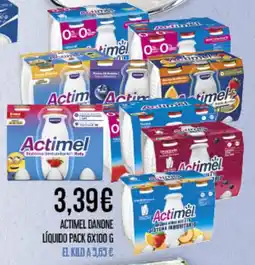 Claudio DANONE Actimel líquido oferta