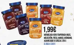 Claudio HERO Mermelada temporada higos, melocotón, fresa, mango, arándano, albaricoque o cerezas oferta