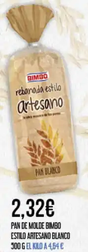Claudio BIMBO Pan de molde estilo artesano blanco oferta