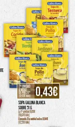 Claudio GALLINA BLANCA Sopa oferta