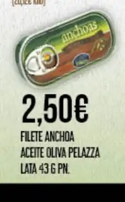 Claudio Filete anchoa aceite oliva pelazza lata oferta