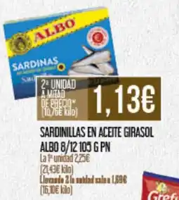 Claudio ALBO Sardinillas en aceite girasol oferta