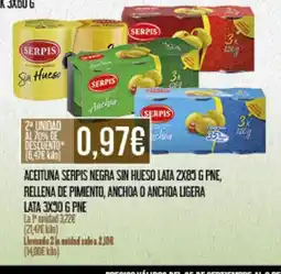 Claudio Aceituna serpis negra sin hueso lata oferta