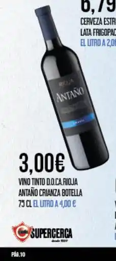 Claudio Vino tinto d.o.ca.rioja antaño crianza botella oferta