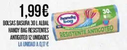 Claudio Bolsas basura albal handy bag resistentes antigoteo 12 unidades oferta