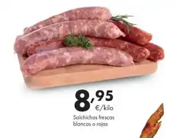 Supermercados Lupa Salchichas frescas blancas o rojas oferta