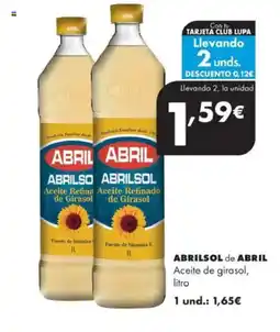 Supermercados Lupa ABRILSOL de ABRIL Aceite de girasol oferta
