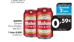 Supermercados Lupa MAHOU Cerveza Cinco Estrellas oferta