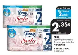 Supermercados Lupa FOXY Papel higiénico seda 3 capas oferta